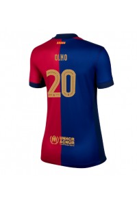 Fotbalové Dres Barcelona Dani Olmo #20 Dámské Domácí Oblečení 2024-25 Krátký Rukáv